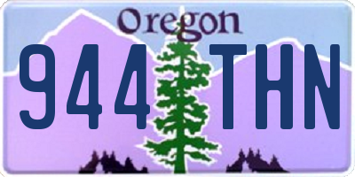 OR license plate 944THN