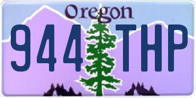 OR license plate 944THP