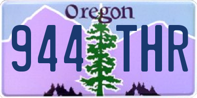 OR license plate 944THR