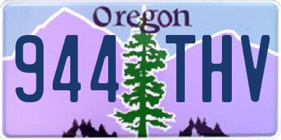 OR license plate 944THV