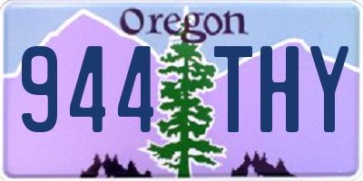 OR license plate 944THY