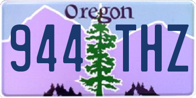 OR license plate 944THZ