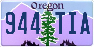 OR license plate 944TIA