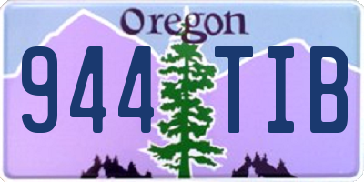 OR license plate 944TIB