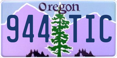 OR license plate 944TIC