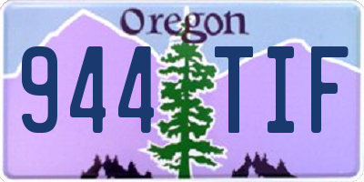OR license plate 944TIF