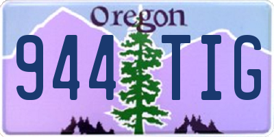 OR license plate 944TIG