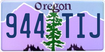 OR license plate 944TIJ