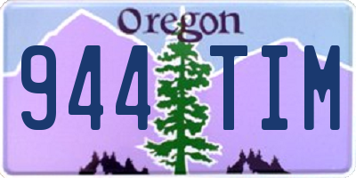 OR license plate 944TIM