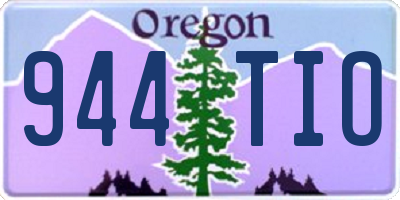 OR license plate 944TIO