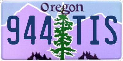 OR license plate 944TIS