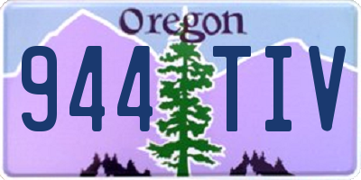 OR license plate 944TIV
