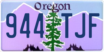 OR license plate 944TJF