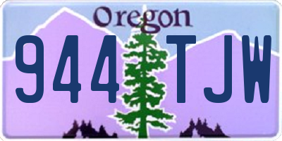 OR license plate 944TJW