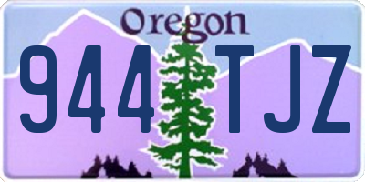 OR license plate 944TJZ