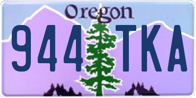 OR license plate 944TKA
