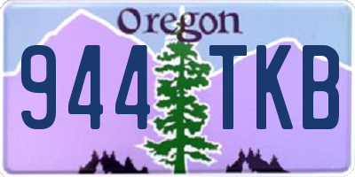 OR license plate 944TKB
