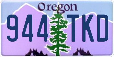 OR license plate 944TKD