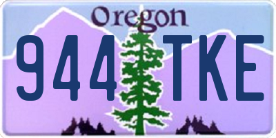 OR license plate 944TKE