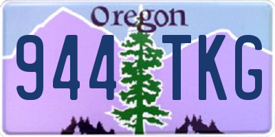 OR license plate 944TKG