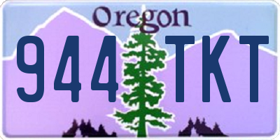 OR license plate 944TKT
