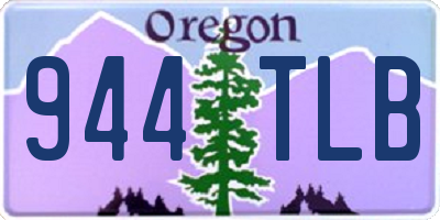 OR license plate 944TLB