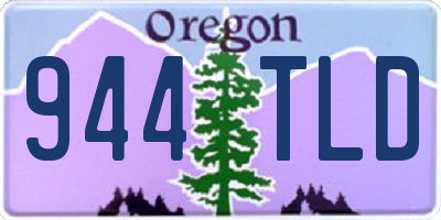 OR license plate 944TLD