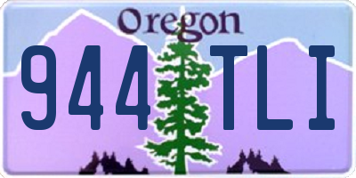 OR license plate 944TLI