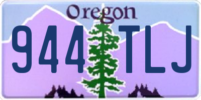 OR license plate 944TLJ
