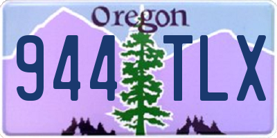 OR license plate 944TLX
