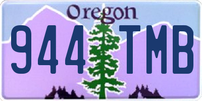 OR license plate 944TMB