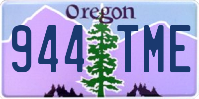 OR license plate 944TME
