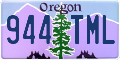 OR license plate 944TML