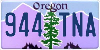 OR license plate 944TNA
