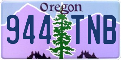 OR license plate 944TNB
