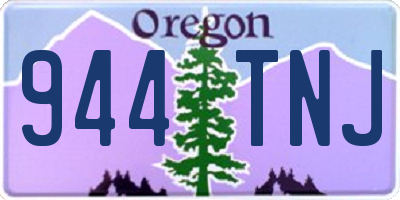 OR license plate 944TNJ
