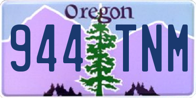 OR license plate 944TNM