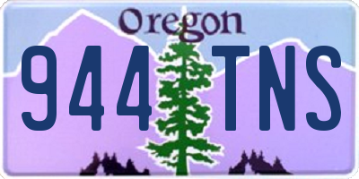 OR license plate 944TNS