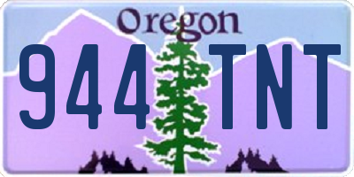 OR license plate 944TNT