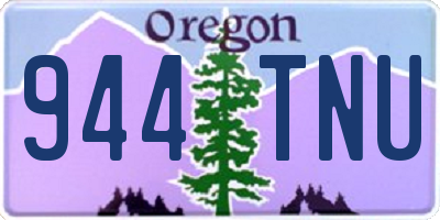 OR license plate 944TNU