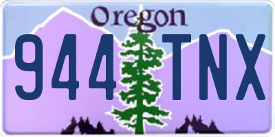OR license plate 944TNX