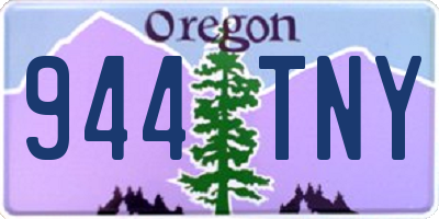 OR license plate 944TNY