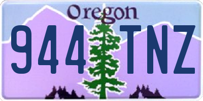 OR license plate 944TNZ