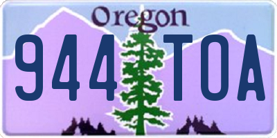 OR license plate 944TOA