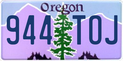 OR license plate 944TOJ