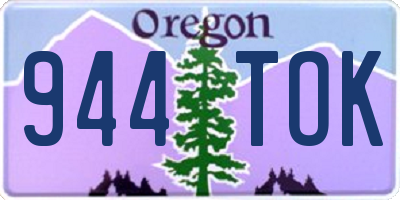 OR license plate 944TOK