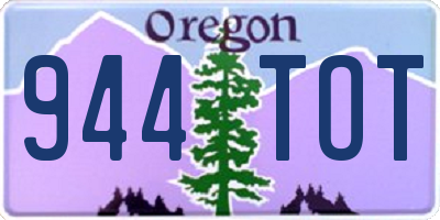 OR license plate 944TOT