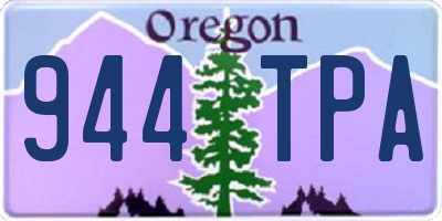 OR license plate 944TPA