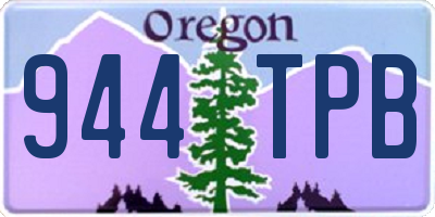 OR license plate 944TPB