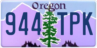 OR license plate 944TPK